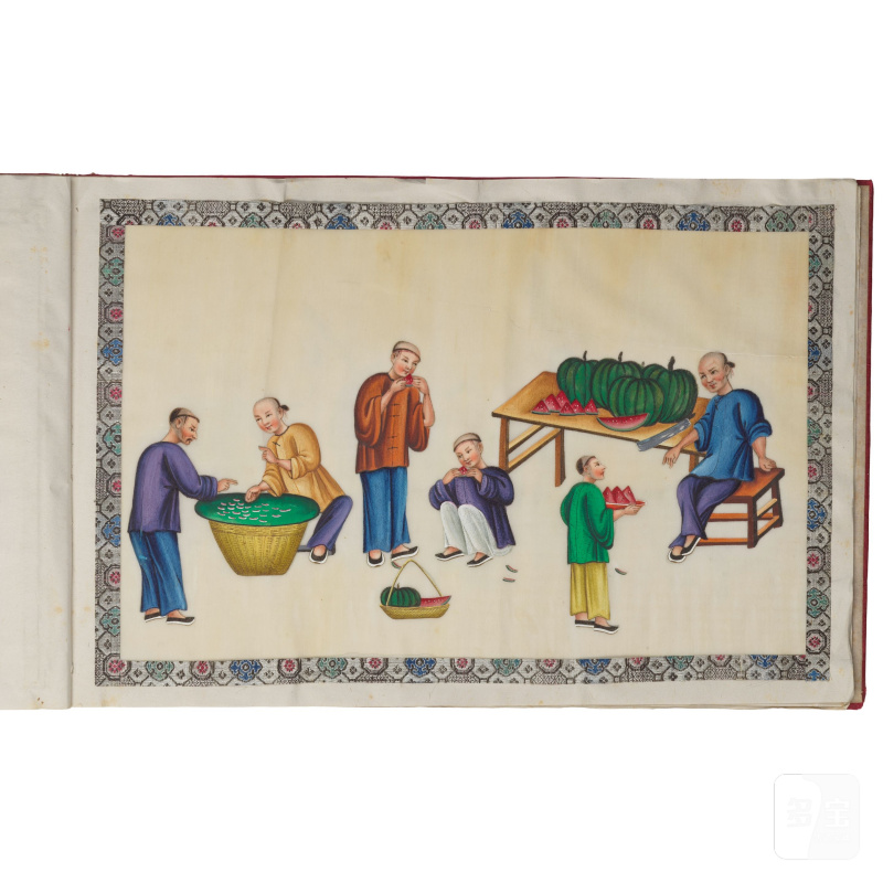 中國畫家 十九世紀 街邊商販圖冊頁十二開 | CHINESE ARTIST (19TH CENTURY) - 图23